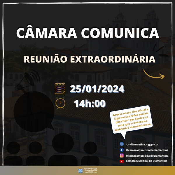 REUNIÃO EXTRAORDINÁRIA!
